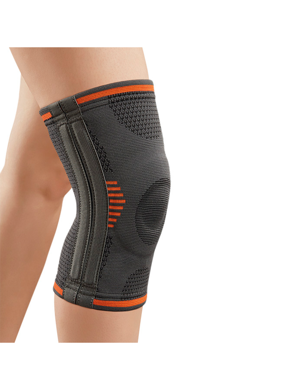 Genouillère de sport en tissu élastique, 1 pièce, courbe humaine bionique,  résistante aux chocs, attelle de jambe pour hommes et femmes, Support de